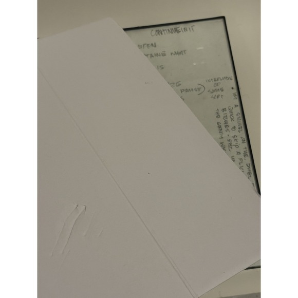 Handwritten Lyrics To Unreleased Song By Godemis of Ces Cru Strange Music - Picture 4 of 9